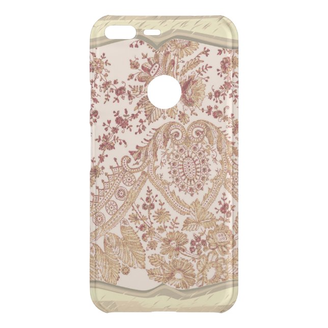 Gold And Red Lace Uncommon Google Pixel XL Case (Back)