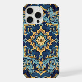 Gold and ruby engraving iPhone 15 pro max case