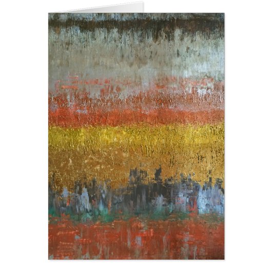 Gold and Silver Abstract, Blank Cards (Front)