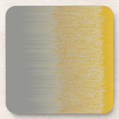 Gold and Silver Assembly Plastic Beverage Coaster