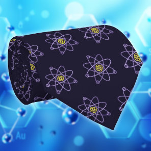 Gold and Silver Atomic Structure Science Tie