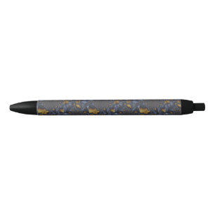 Gold and Silver Blue Molten Metal Pen
