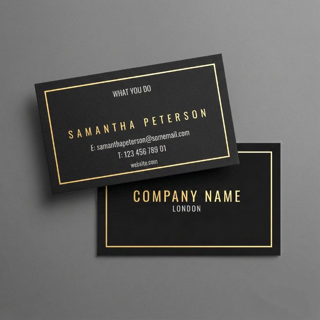 Gold and silver business card (Gold and silver business card)
