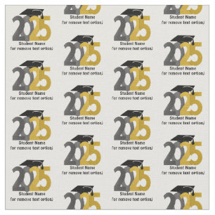 Gold and Silver Class of 2025 Graduation Fabric