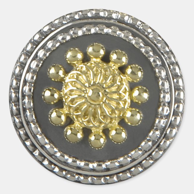 Gold and Silver Medallion Sticker (Front)