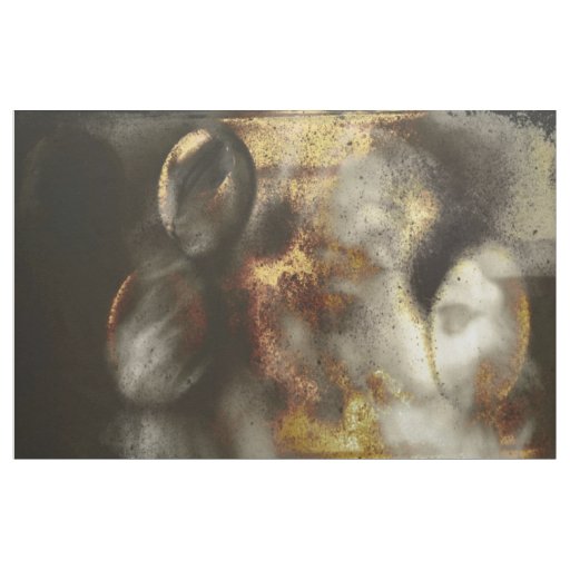 Gold and Silver Star Dust Effect Fabric