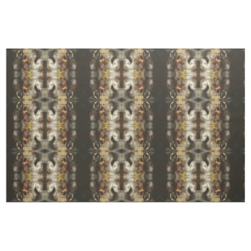 Gold and Silver Star Dust Effect Pattern Fabric
