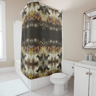 Gold and Silver Star Dust Effect Shower Curtain