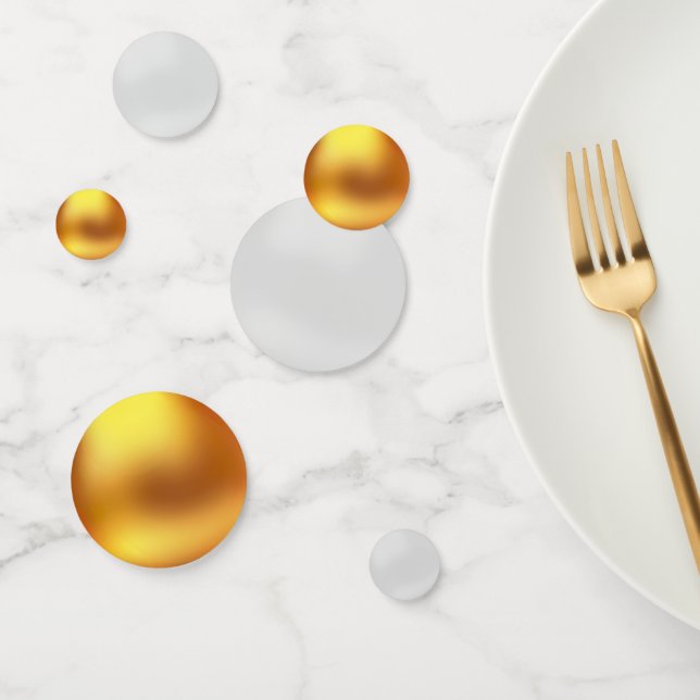 Gold and Silver Table Confetti (Group)