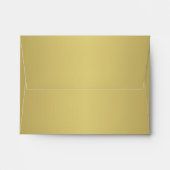 Gold and Teal A2 Envelope for RSVP's (Back (Top Flap))