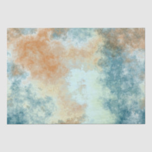 Gold and Teal Bath Tissue Paper