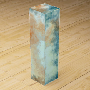 Gold and Teal Bath Wine Box