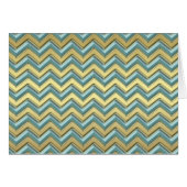 Gold and Teal Chevron Pattern (Front Horizontal)