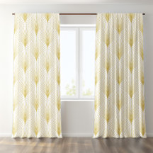 Gold and White Art Deco Pattern