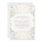 Gold and White Baby's Breath Floral Wedding