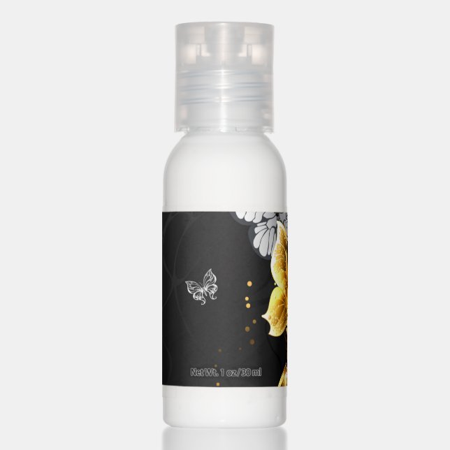 Gold and white butterflies hand lotion (Front)