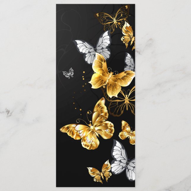 Gold and white butterflies program (Front)