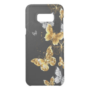 Gold and white butterflies uncommon samsung galaxy s8+ case