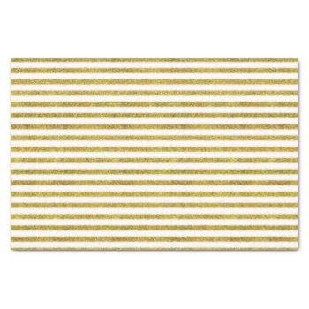 Gold And White Chic Stripes Tissue Paper by peacefuldreams at Zazzle