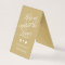 Gold and White Personalized Wedding Hashtag Sign