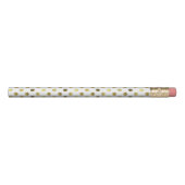 Gold and White Polka Dot Pencil (Front)