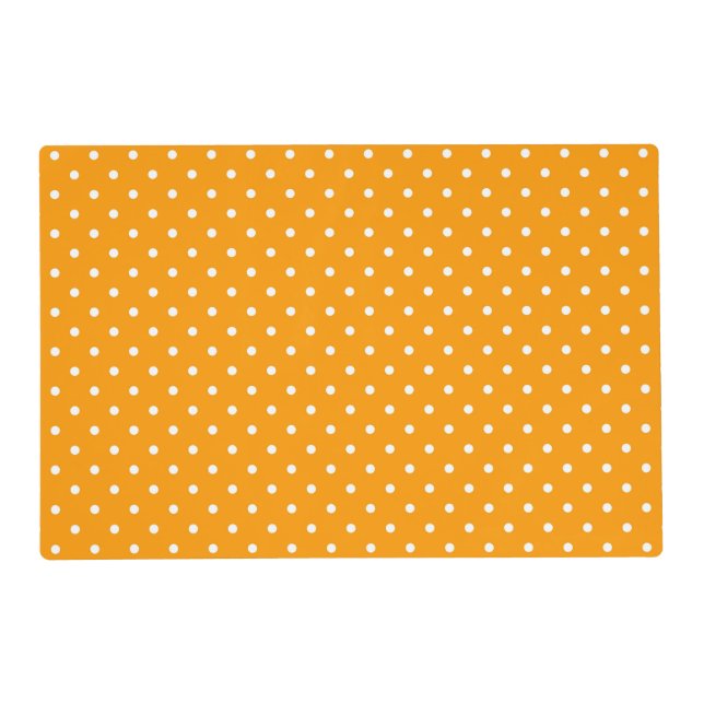 Gold And White Polka Dot  Placemat (Front)