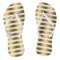 Gold And White Stripes Pattern