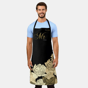 Gold and yellow 50th anniversary apron