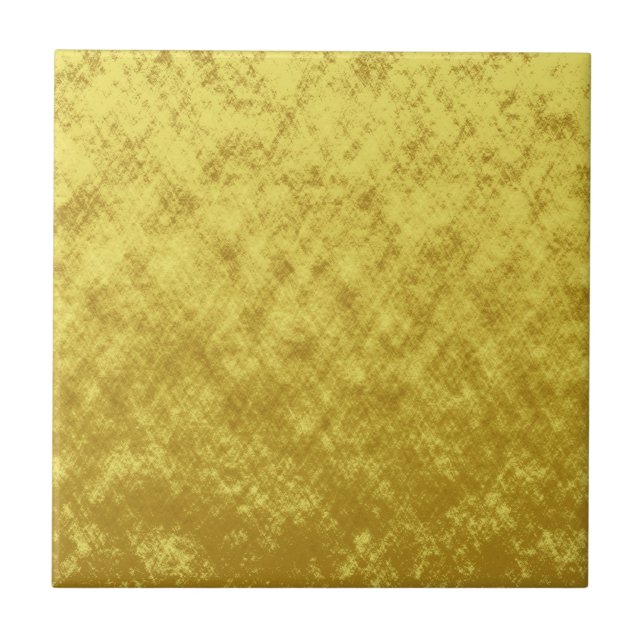 Gold and yellow foil plated abstract design tile (Front)