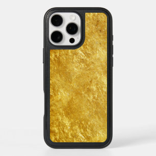 Gold and yellow plated marble pattern iPhone 16 pro max case