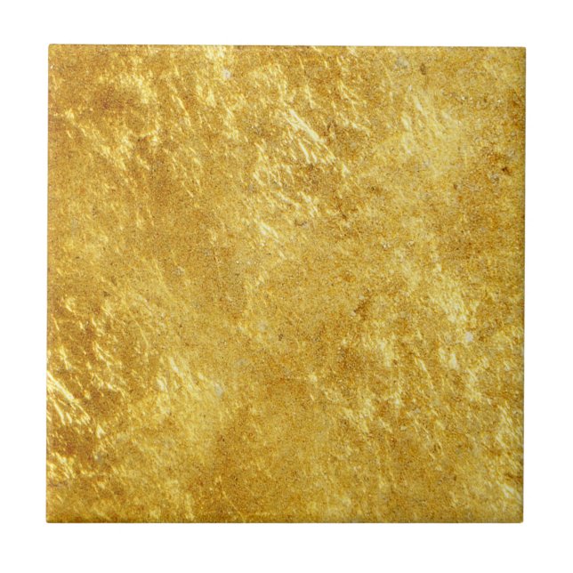 Gold and yellow plated marble pattern tile (Front)