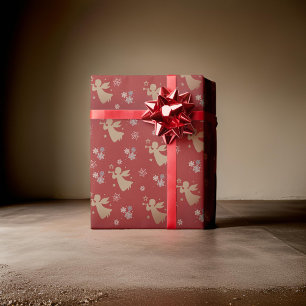 Gold Angel Wrapping Paper