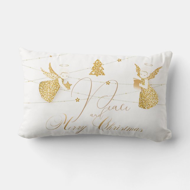 Gold Angels Lumbar/Accent Pillow (Back)