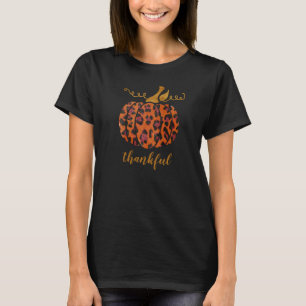 Gold & animal-print pumpkin personalized T-Shirt