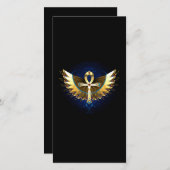 Gold Ankh with Wings (Front/Back)