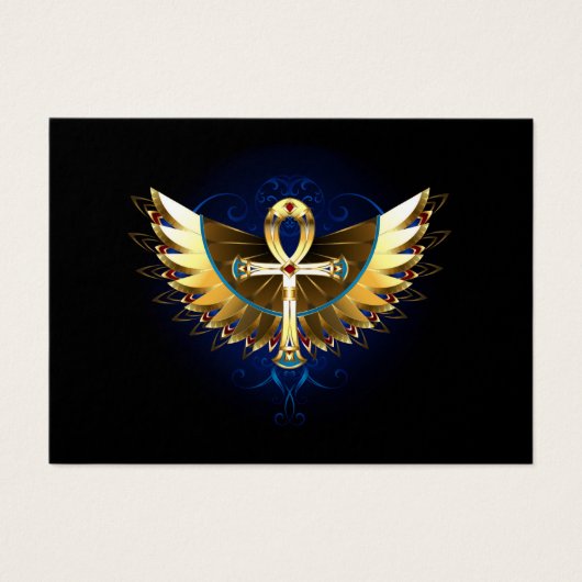 Gold Ankh with Wings (Front)