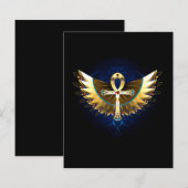 Gold Ankh with Wings (Front/Back)