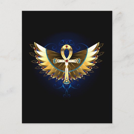 Gold Ankh with Wings (Front)