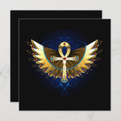 Gold Ankh with Wings (Front/Back)