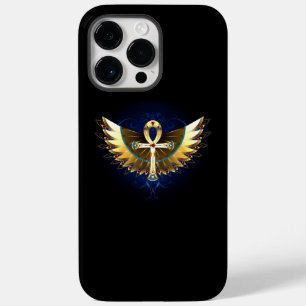 Gold Ankh with Wings Case-Mate iPhone 14 Pro Max Case