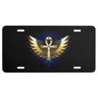 Gold Ankh with Wings