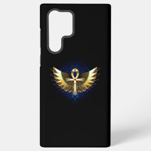 Gold Ankh with Wings Samsung Galaxy S22 Ultra Case