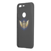 Gold Ankh with Wings Uncommon Google Pixel Case (Back/Left)