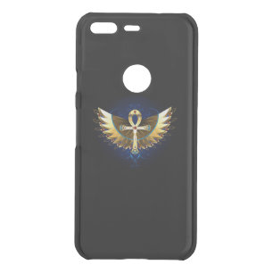 Gold Ankh with Wings Uncommon Google Pixel Case