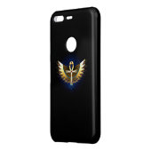 Gold Ankh with Wings Uncommon Google Pixel Case (Back/Left)