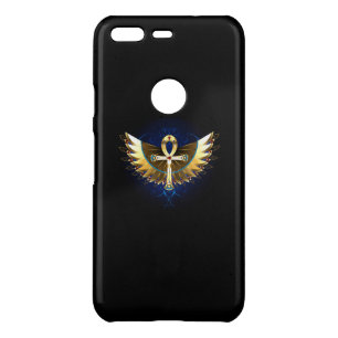 Gold Ankh with Wings Uncommon Google Pixel Case