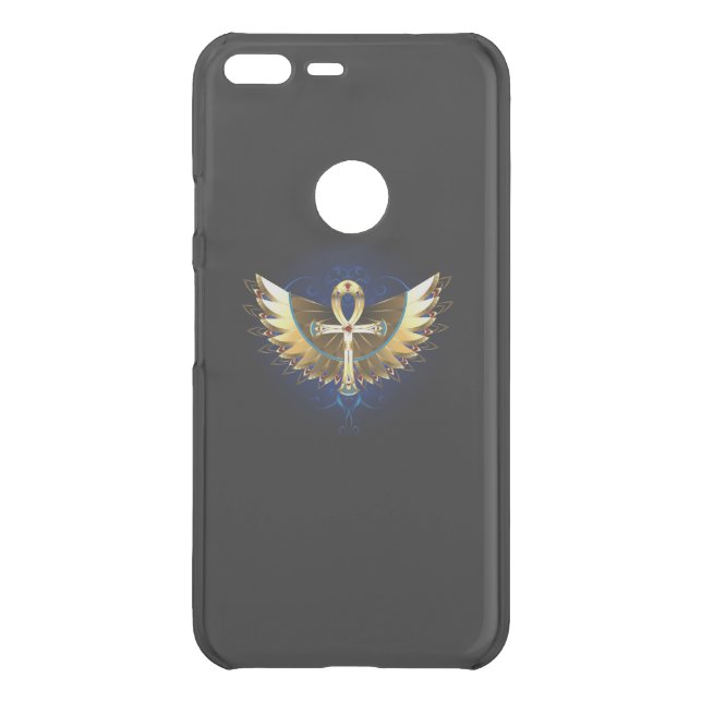 Gold Ankh with Wings Uncommon Google Pixel XL Case (Back)