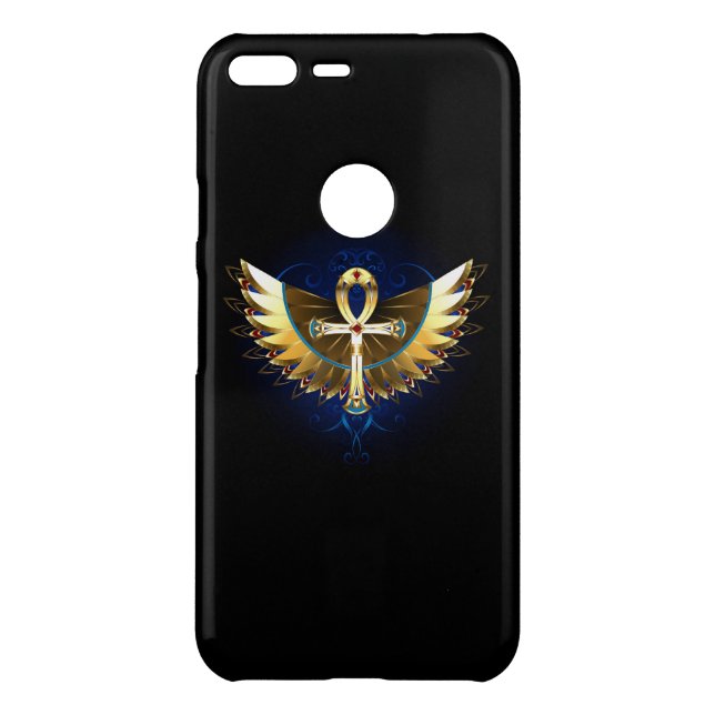 Gold Ankh with Wings Uncommon Google Pixel XL Case (Back)