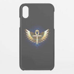 Gold Ankh with Wings iPhone XR Case
