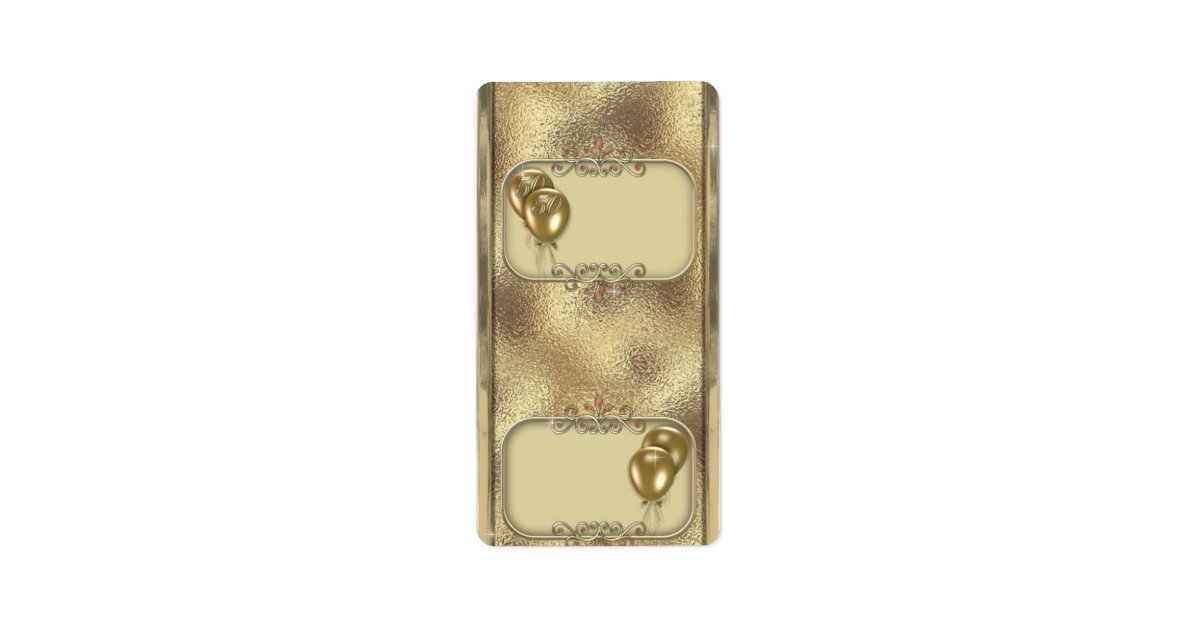 Gold Anniversary Hersheys Miniature Candy bar wrap Label | Zazzle